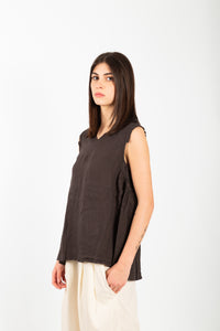 Top in lino Mama b GIOVE L