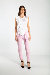 Pantalone rigato White Sand 359